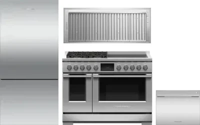 4 Piece Package Includes Refrigerator, Range, Hood And Dishwasher